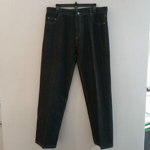 Black Lacquer Men Jeans Sz 40 Made In Egypt  Vintage Black Streetwear HipHop